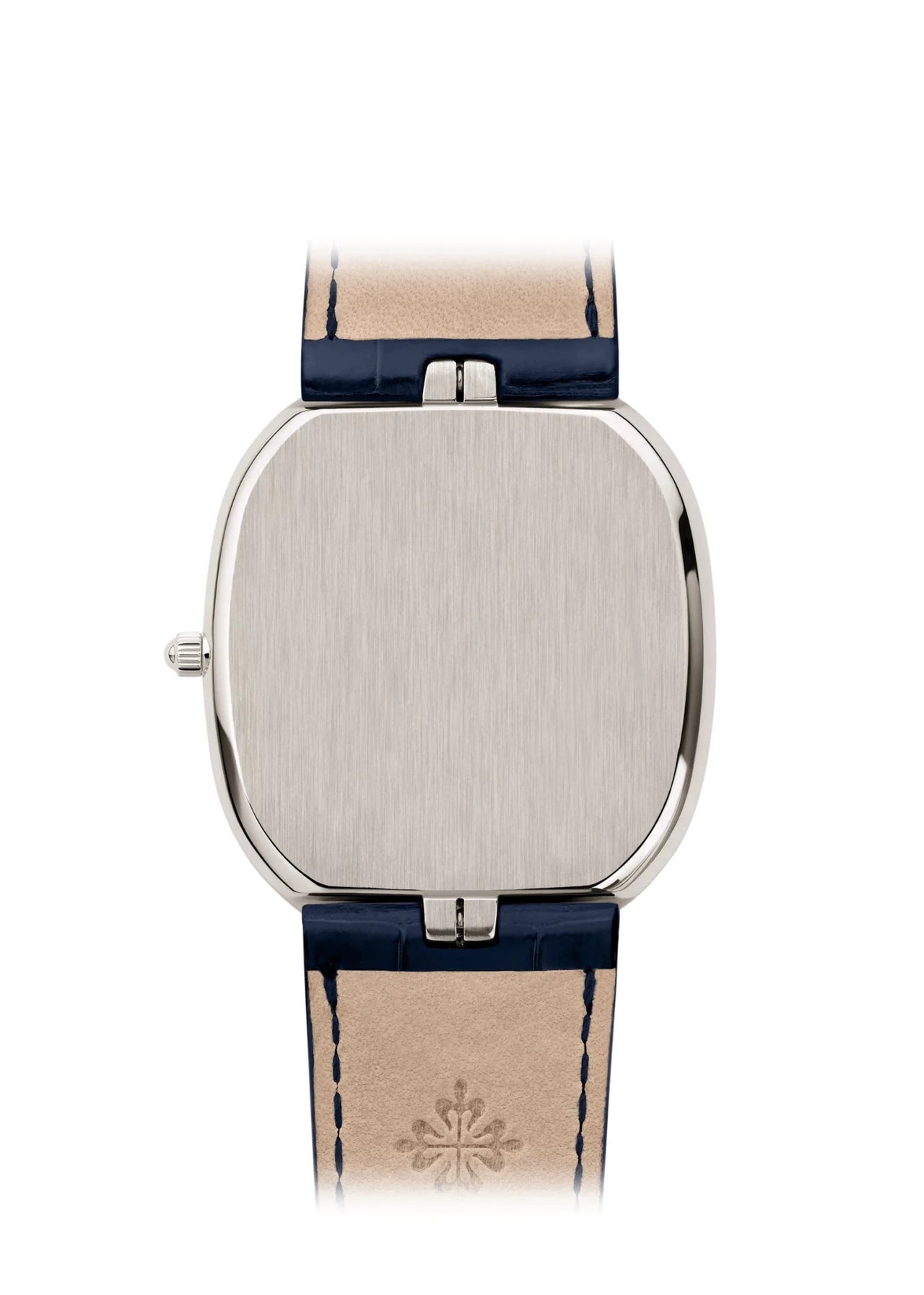 Patek Philippe Golden Ellipse 34.5 x 39.5mm Platinum Sunburst Blue Dial (Ref# 5738P-001) - WatchesOff5thWatch