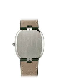 Thumbnail for Patek Philippe Golden Ellipse 31.1 x 35.6mm 18K White Gold Sunburst Olive Green Dial Ref 3738/100G-014 solid white gold case back