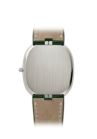 Thumbnail for Patek Philippe Golden Ellipse 34.5 x 39.5mm 18K White Gold Sunburst Olive Green Dial Ref 5738G-001 solid white gold case back