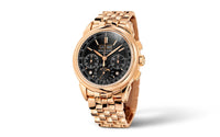 Thumbnail for Patek Philippe Grand Complications Perpetual Calendar Chronograph 41mm 18K Rose Gold Sunburst Ebony Black Dial Rose Gold Bracelet (Ref 5270/1R-001) - WatchesOff5thWatch