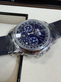 Thumbnail for Patek Philippe Grand Complications Perpetual Calendar Chronograph 41mm Platinum Blue Lacquered Dial (Ref 5270P-016) - WatchesOff5thWatch