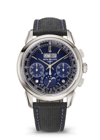 Thumbnail for Patek Philippe Grand Complications Perpetual Calendar Chronograph 41mm Platinum Blue Lacquered Dial (Ref 5270P-016) - WatchesOff5thWatch