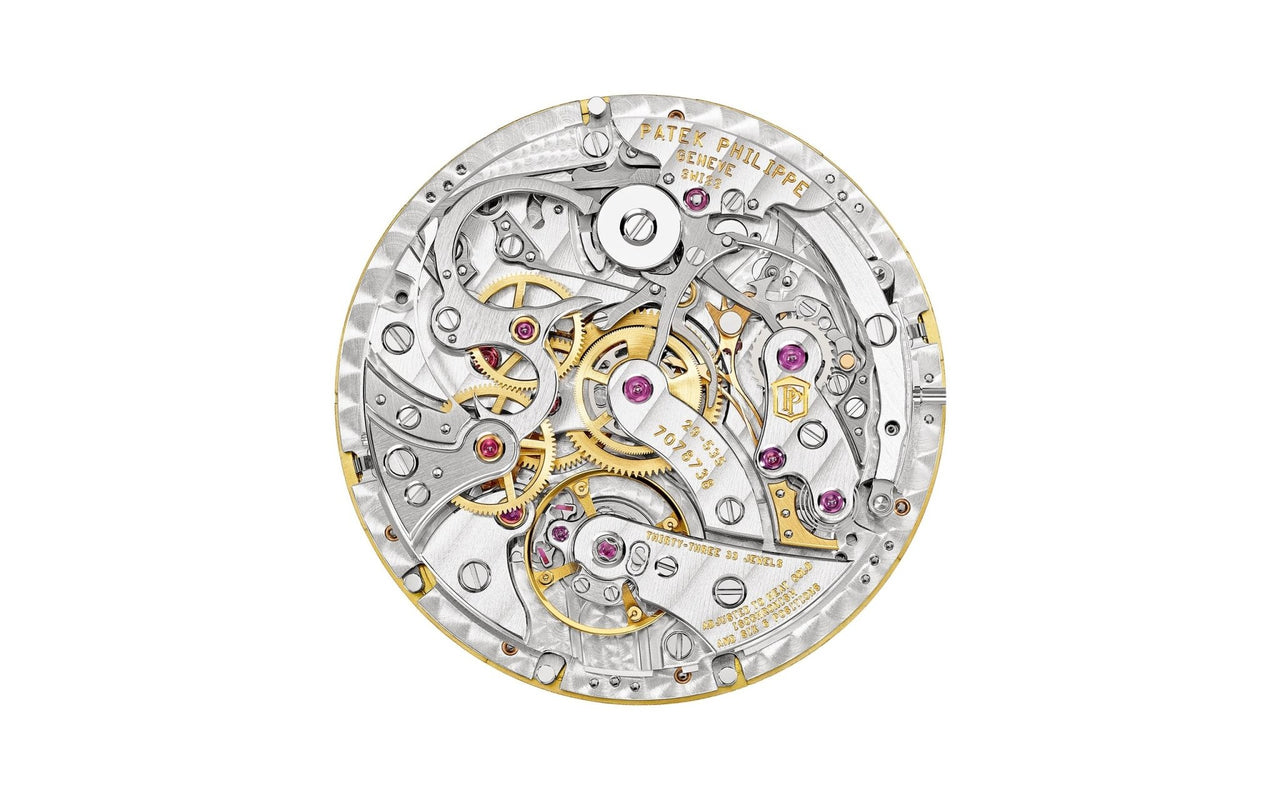 Patek Philippe Grand Complications Perpetual Calendar Chronograph 41mm Platinum Lacquered Red Dial Ruby Bezel (Ref 5271/12P-010) - WatchesOff5thWatch