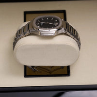 Thumbnail for Patek Philippe Nautilus 35.2mm Stainless Steel Blue TIFFANY Dial Fixed Bezel Steel Bracelet (Ref 7118/1A-001) - WatchesOff5thWatch