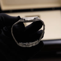 Thumbnail for Patek Philippe Nautilus 35.2mm Stainless Steel Blue TIFFANY Dial Fixed Bezel Steel Bracelet (Ref 7118/1A-001) - WatchesOff5thWatch