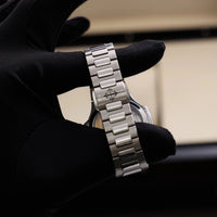 Thumbnail for Patek Philippe Nautilus 35.2mm Stainless Steel Blue TIFFANY Dial Fixed Bezel Steel Bracelet (Ref 7118/1A-001) - WatchesOff5thWatch