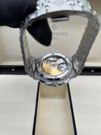 Thumbnail for Patek Philippe Nautilus 40 mm Steel Nautilus Travel Time Chronograph Blue Dial 5990/1A - 011 - WatchesOff5thWatch