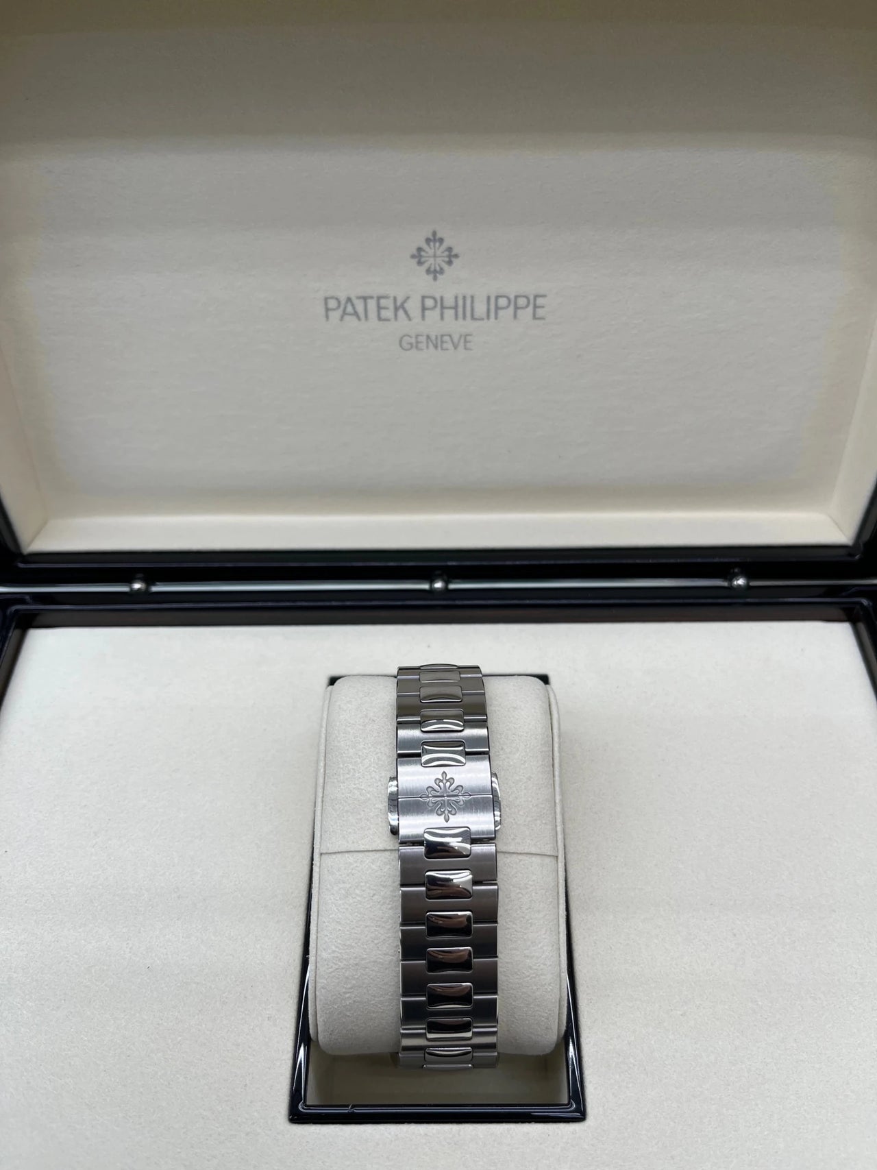Patek Philippe Nautilus 40 mm Steel Nautilus Travel Time Chronograph Blue Dial 5990/1A - 011 - WatchesOff5thWatch