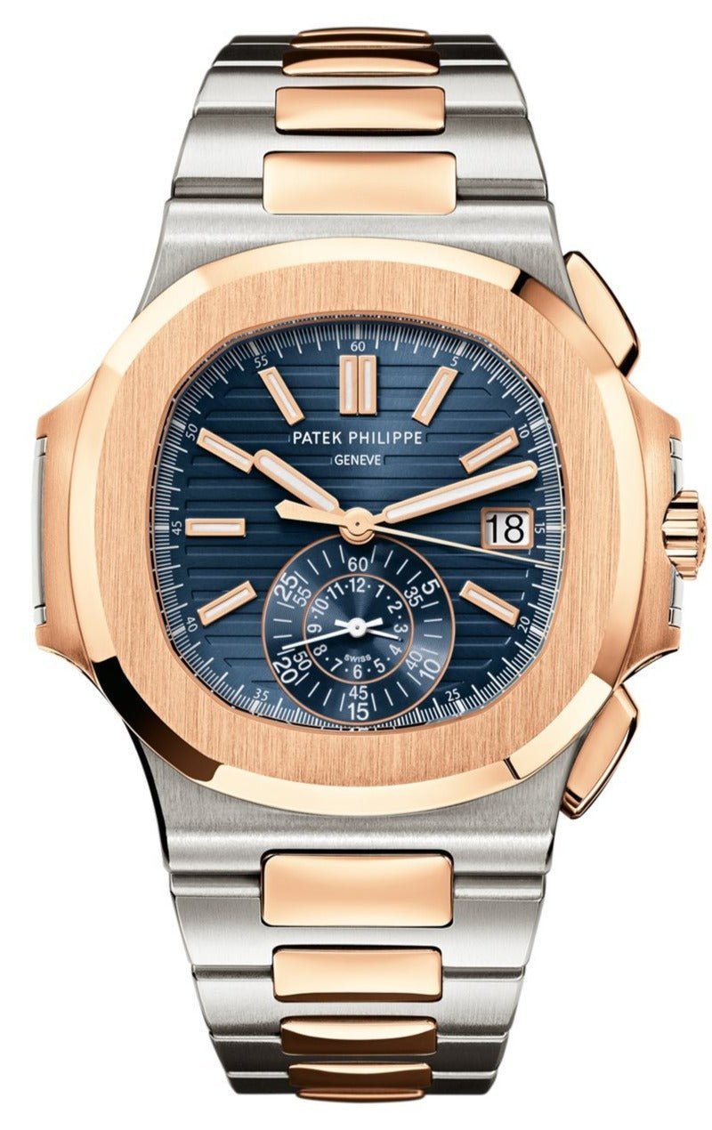 Patek Philippe Nautilus 40.5mm Two Tone Blue Gradient Dial Ref 5980 WatchesOff5th