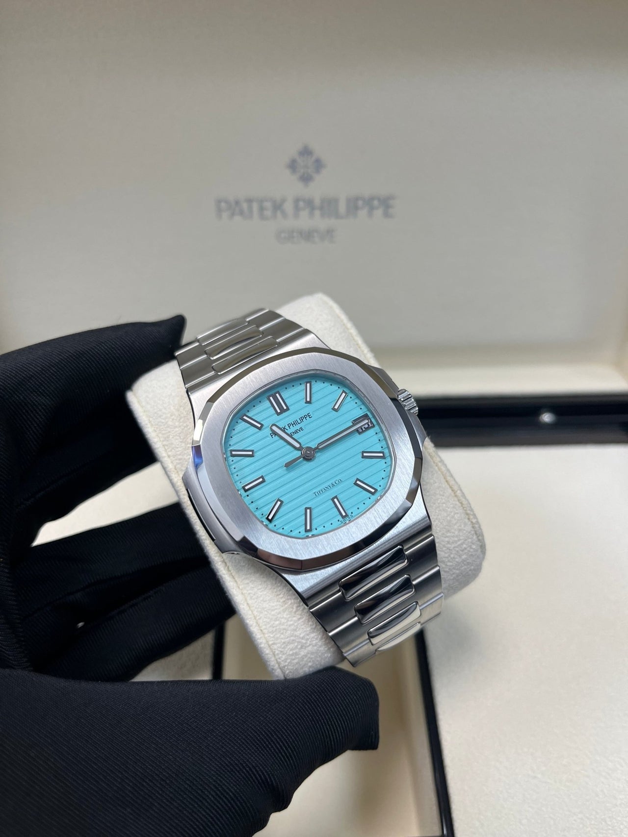 Patek Philippe Nautilus 5711/1A - 018 'Tiffany & Co.' Blue Dial - WatchesOff5thWatch