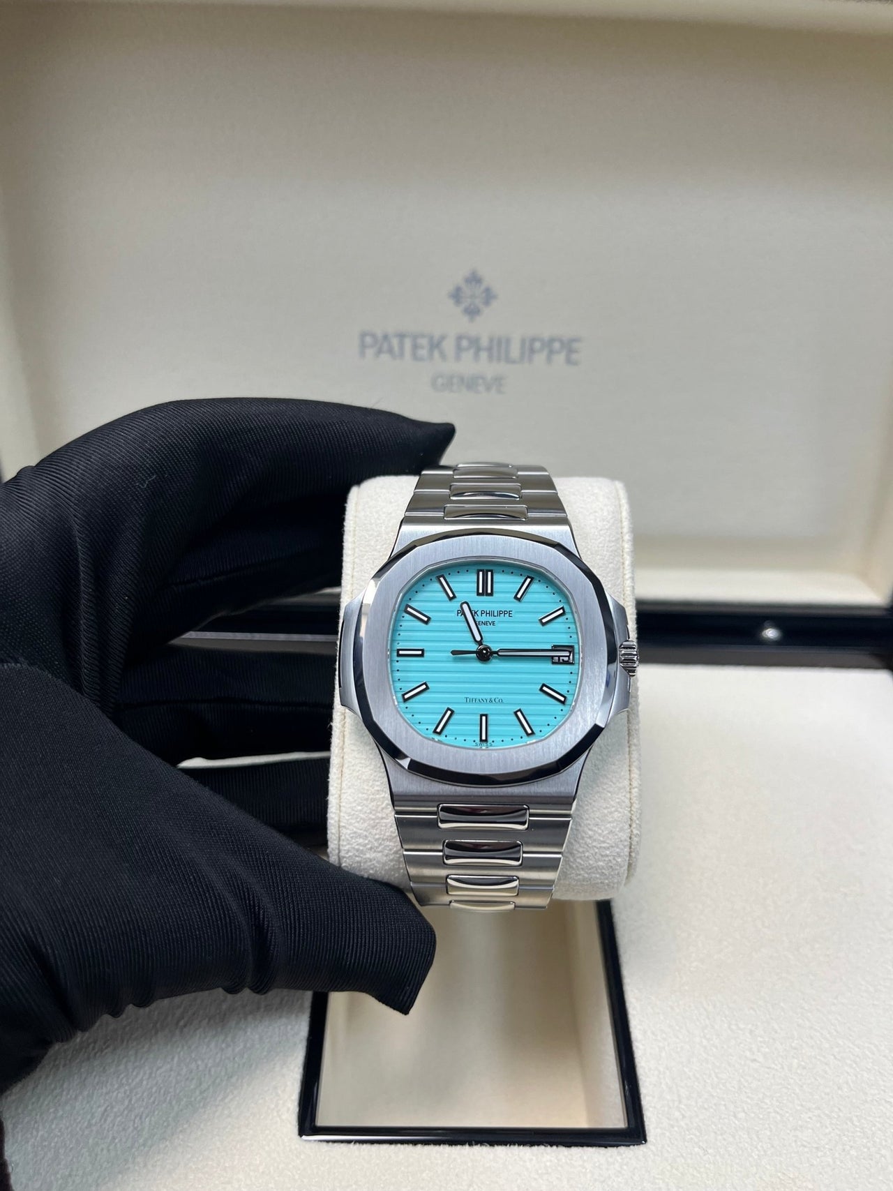 Patek Philippe Nautilus 5711/1A - 018 'Tiffany & Co.' Blue Dial - WatchesOff5thWatch