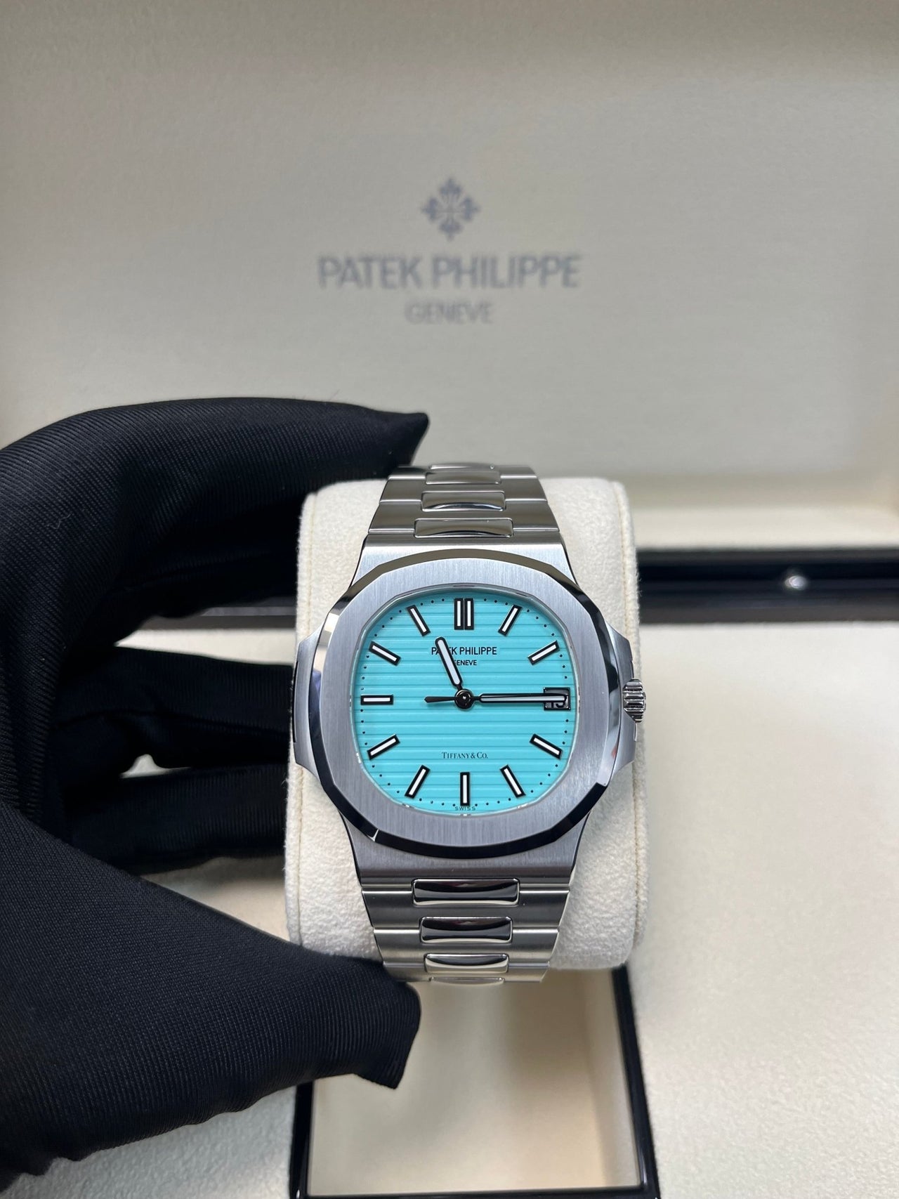 Patek Philippe Nautilus 5711/1A - 018 'Tiffany & Co.' Blue Dial - WatchesOff5thWatch