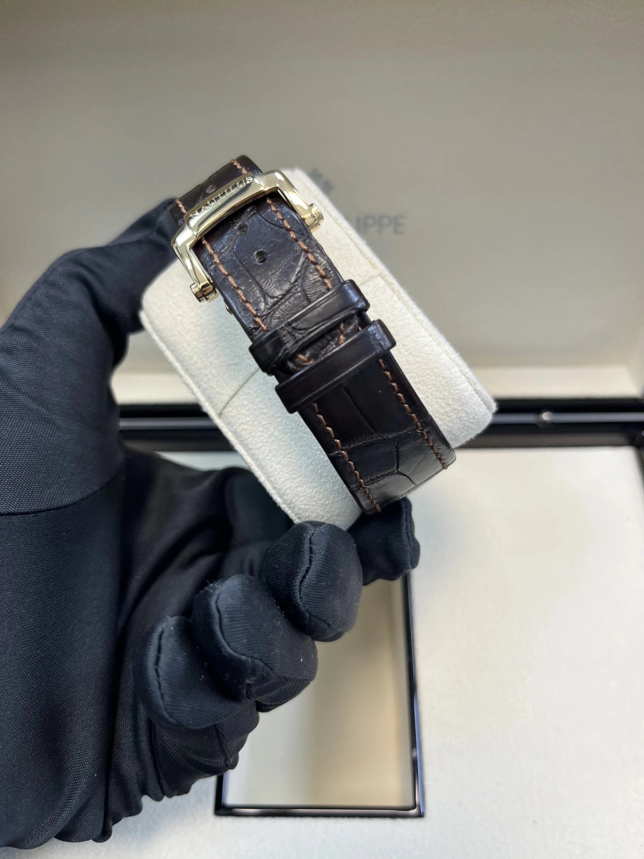 Patek Philippe Nautilus 5711J - 001 Nautilus 18K Yellow Gold White Index Dial - WatchesOff5thWatch