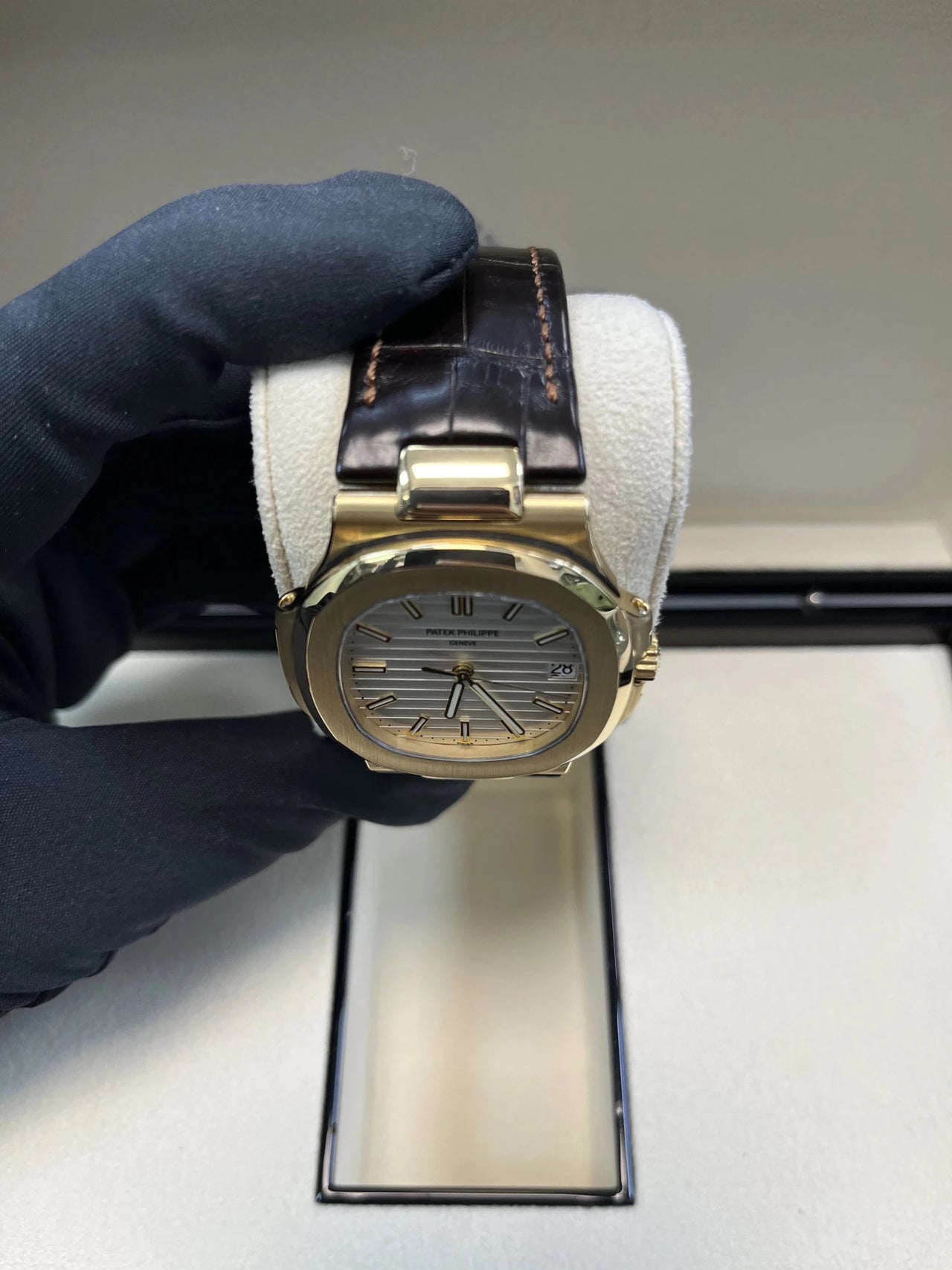 Patek Philippe Nautilus 5711J - 001 Nautilus 18K Yellow Gold White Index Dial - WatchesOff5thWatch