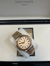 Thumbnail for Patek Philippe Nautilus Automatic Rose Gold Baguette Cognac Bezel 7118/1300R - 001 - WatchesOff5thWatch