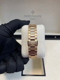 Thumbnail for Patek Philippe Nautilus Automatic Rose Gold Baguette Cognac Bezel 7118/1300R - 001 - WatchesOff5thWatch