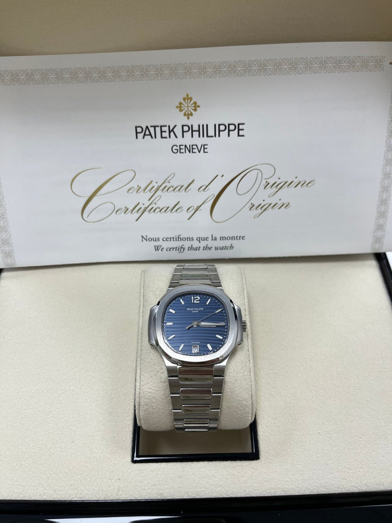 Patek Philippe Nautilus Blue Dial Tiffany Papers 7118/1a-001 - WatchesOff5th
