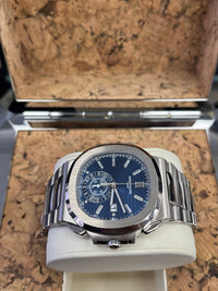 Thumbnail for Patek Philippe Nautilus Chronograph White Gold Blue Dial 44mm Reference # 5976 - WatchesOff5thWatch