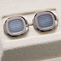 Thumbnail for Patek Philippe Nautilus Cufflinks 18K White Gold Blue Dial - WatchesOff5thCufflinks