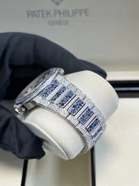 Thumbnail for Patek Philippe Nautilus Haute Joaillerie White Gold Diamond & Sapphire 7118/1451G - 001 - WatchesOff5thWatch