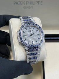 Thumbnail for Patek Philippe Nautilus Haute Joaillerie White Gold Diamond & Sapphire 7118/1451G - 001 - WatchesOff5thWatch