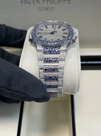 Thumbnail for Patek Philippe Nautilus Haute Joaillerie White Gold Diamond & Sapphire 7118/1451G - 001 - WatchesOff5thWatch