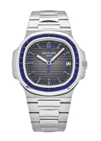 Thumbnail for Patek Philippe Nautilus Platinum Blue Sapphire 5711/111P - 001 - WatchesOff5th