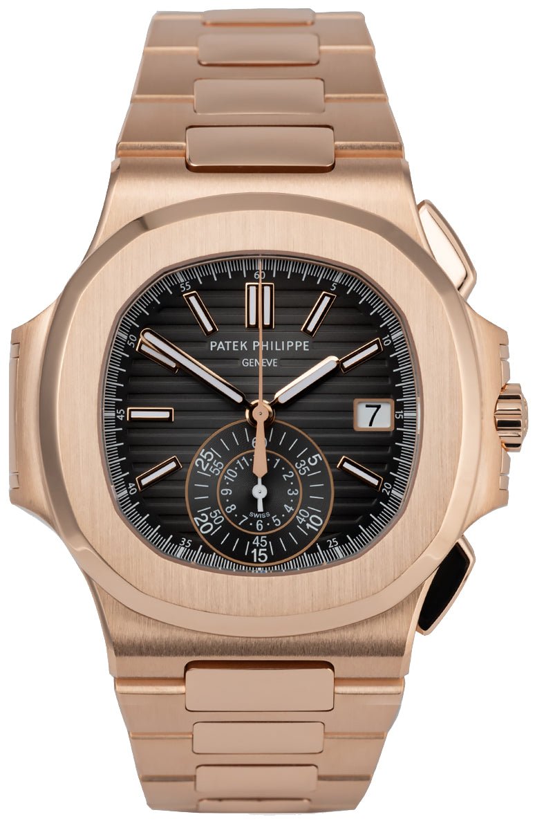 Patek Philippe Nautilus Rose Gold/ Black Gradient Dial (Ref#5980/1R - 001) - WatchesOff5thWatch