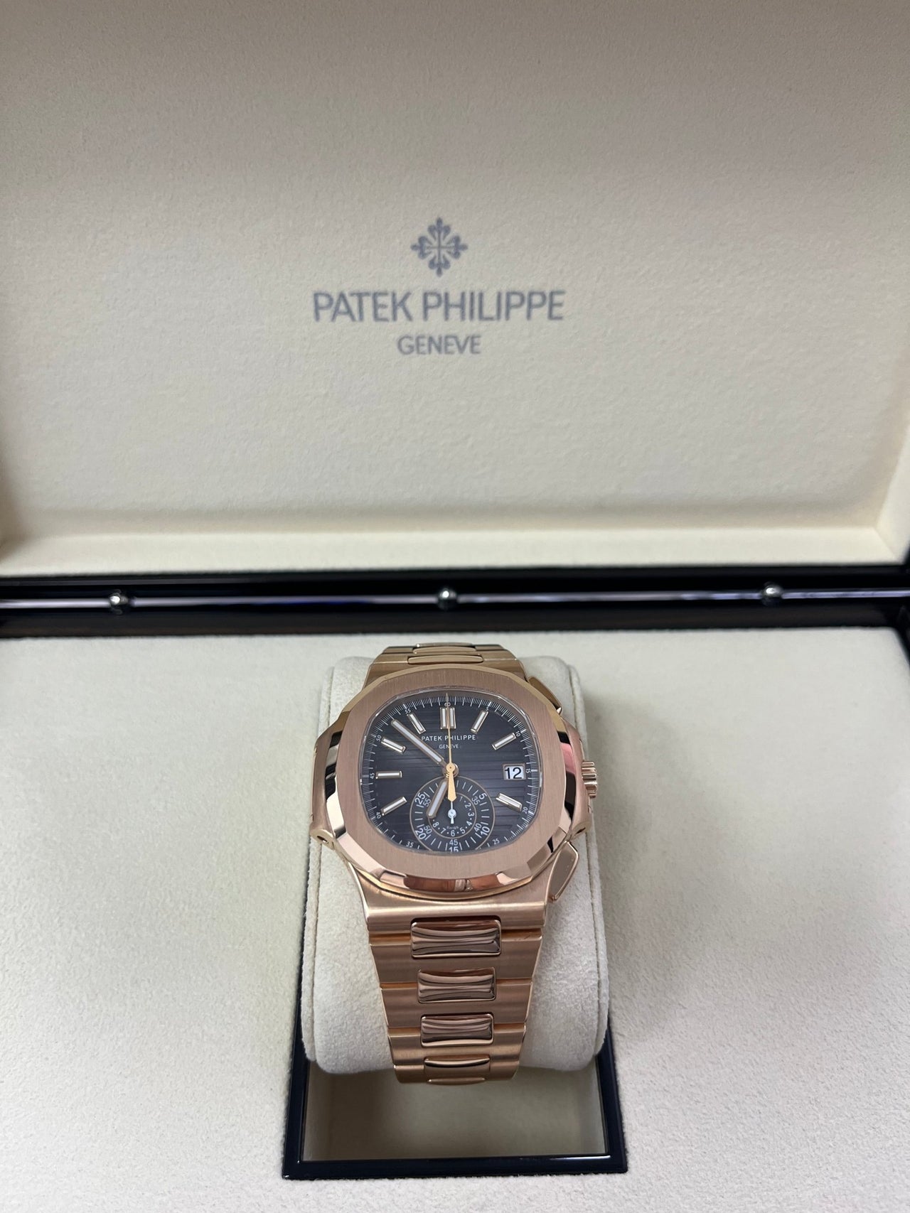 Patek Philippe Nautilus Rose Gold/ Black Gradient Dial (Ref#5980/1R - 001) - WatchesOff5thWatch