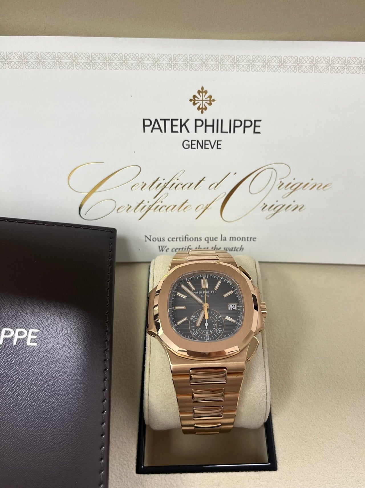 Patek Philippe Nautilus Rose Gold/ Black Gradient Dial (Ref#5980/1R - 001) - WatchesOff5thWatch