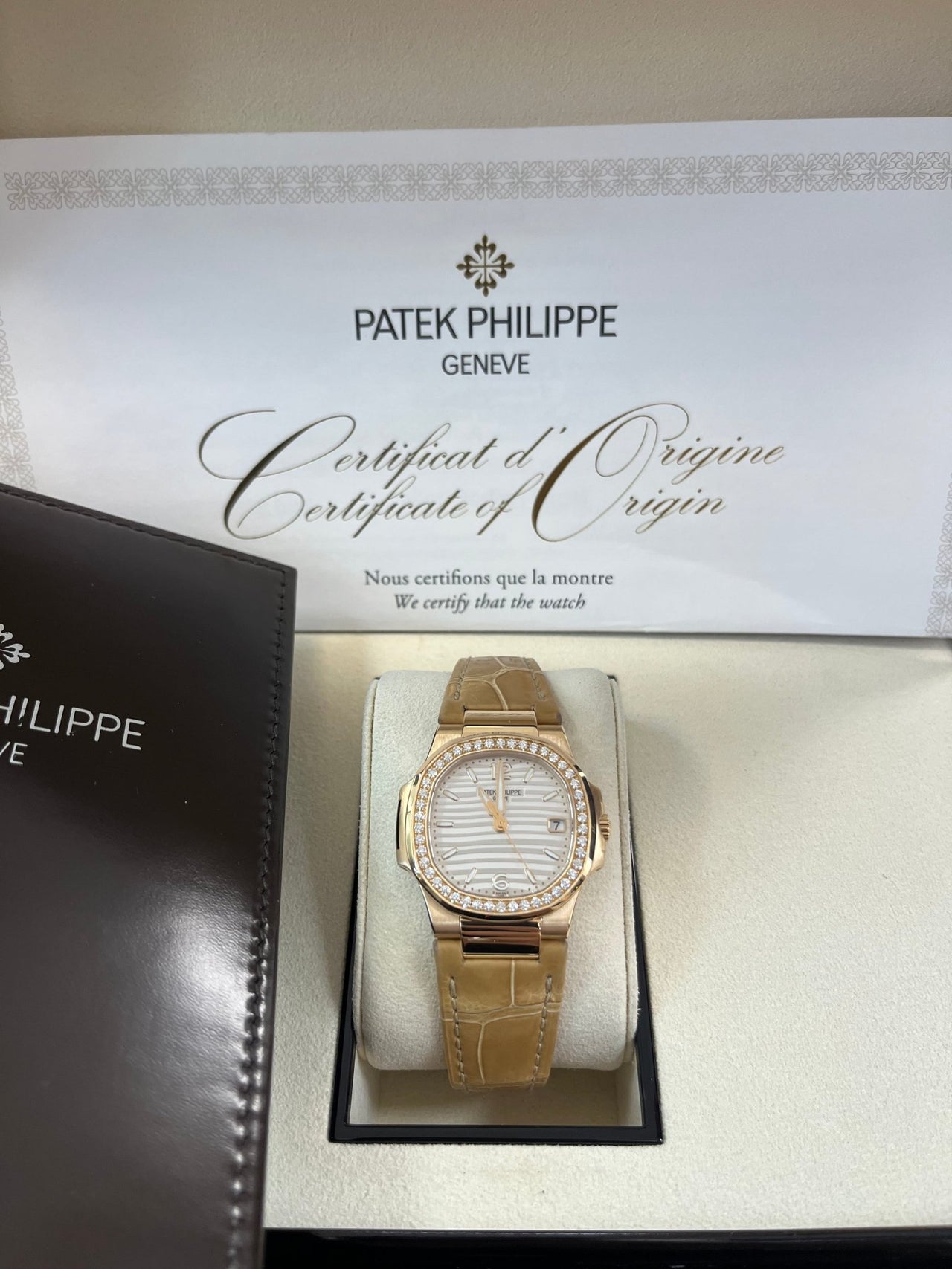 Patek Philippe Nautilus Rose Gold Nautilus Quartz 32mm 7010R - 011 - WatchesOff5th