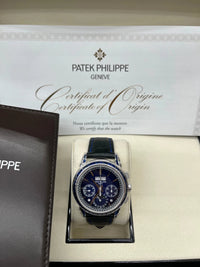 Thumbnail for Patek Philippe Perpetual Calendar Chronograph Grand Complications Perpetual Calendar Chrono Platinum Baguette Blue Sapphires 5271/11P - WatchesOff5thWatch