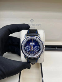Thumbnail for Patek Philippe Perpetual Calendar Chronograph Grand Complications Perpetual Calendar Chrono Platinum Baguette Blue Sapphires 5271/11P - WatchesOff5thWatch