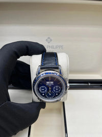 Thumbnail for Patek Philippe Perpetual Calendar Chronograph Grand Complications Perpetual Calendar Chrono Platinum Baguette Blue Sapphires 5271/11P - WatchesOff5thWatch