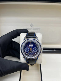 Thumbnail for Patek Philippe Perpetual Calendar Chronograph Grand Complications Perpetual Calendar Chrono Platinum Baguette Blue Sapphires 5271/11P - WatchesOff5thWatch
