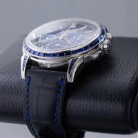 Thumbnail for Patek Philippe Perpetual Calendar Chronograph Grand Complications Perpetual Calendar Chrono Platinum Baguette Blue Sapphires 5271/11P - WatchesOff5thWatch