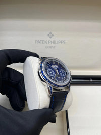 Thumbnail for Patek Philippe Perpetual Calendar Chronograph Grand Complications Perpetual Calendar Chrono Platinum Baguette Blue Sapphires 5271/11P - WatchesOff5thWatch