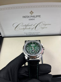 Thumbnail for Patek Philippe Perpetual Calendar Chronograph Grand Complications Platinum Green Dial 5270P-0014 - WatchesOff5thWatch