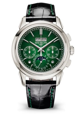 Patek Philippe Perpetual Calendar Chronograph Grand Complications Platinum Green Dial 5270P - 0014 - WatchesOff5th