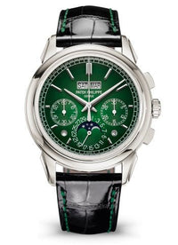 Thumbnail for Patek Philippe Perpetual Calendar Chronograph Grand Complications Platinum Green Dial 5270P - 0014 - WatchesOff5th