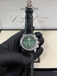 Thumbnail for Patek Philippe Perpetual Calendar Chronograph Grand Complications Platinum Green Dial 5270P-0014 - WatchesOff5thWatch