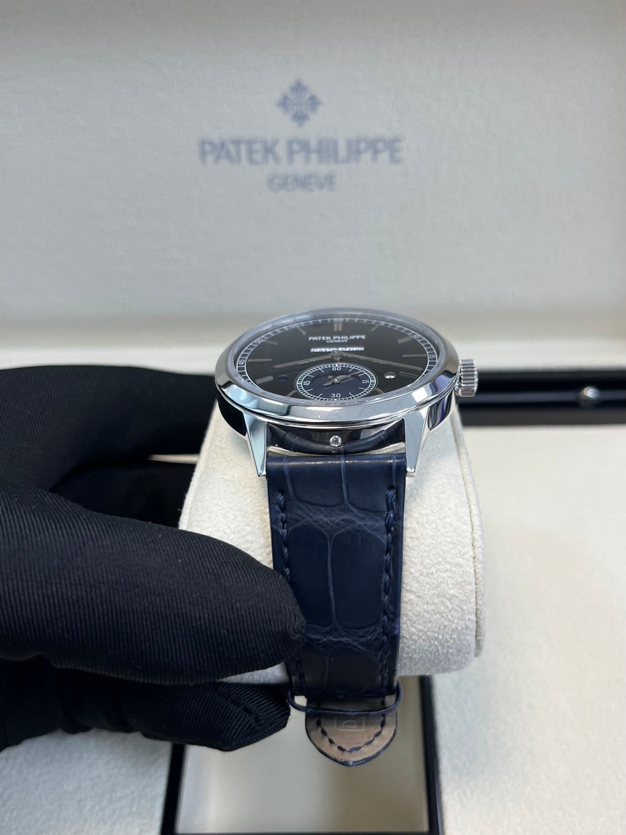 Patek Philippe Perpetual Calendar In - Line Perpetual Calendar 41mm Platinum Case (Reference # 5236P - 001) - WatchesOff5thWatch