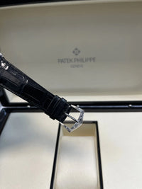 Thumbnail for Patek Philippe Selfwinding Calatrava Platinum Handengraved Black Enamel 5088/100p - 001 Calatrava - WatchesOff5thWatch