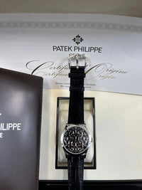 Thumbnail for Patek Philippe Selfwinding Calatrava Platinum Handengraved Black Enamel 5088/100p - 001 Calatrava - WatchesOff5thWatch