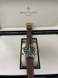 Thumbnail for Patek Philippe Travel Time 37mm Rose Gold/ Brown Sunburst Dial (Ref# 7234R - 001) - WatchesOff5thWatch