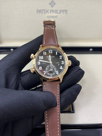 Thumbnail for Patek Philippe Travel Time 37mm Rose Gold/ Brown Sunburst Dial (Ref# 7234R - 001) - WatchesOff5thWatch