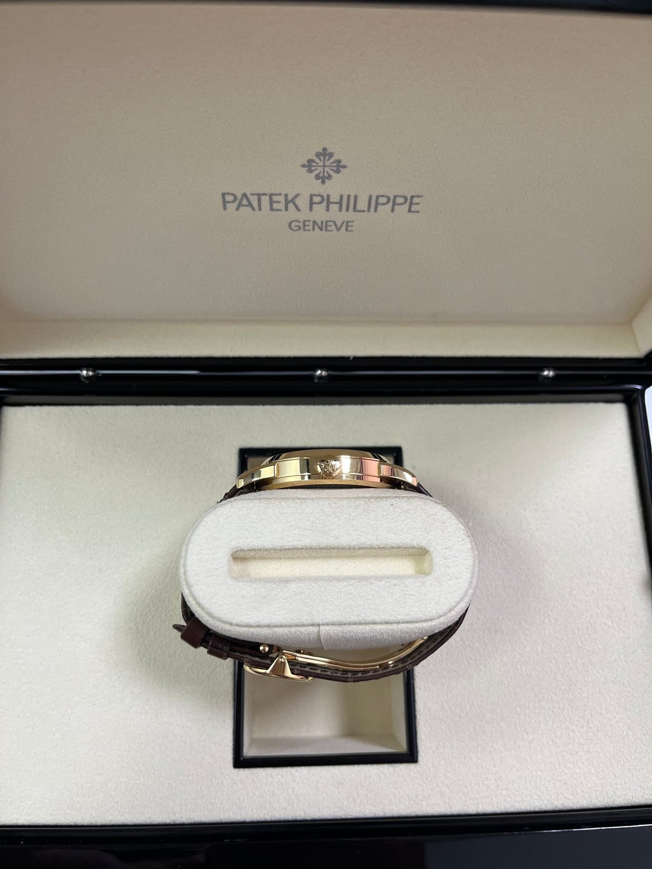 Patek Philippe World Time Rose Gold Charcoal Gray Dial 5230R - 001 - WatchesOff5thWatch