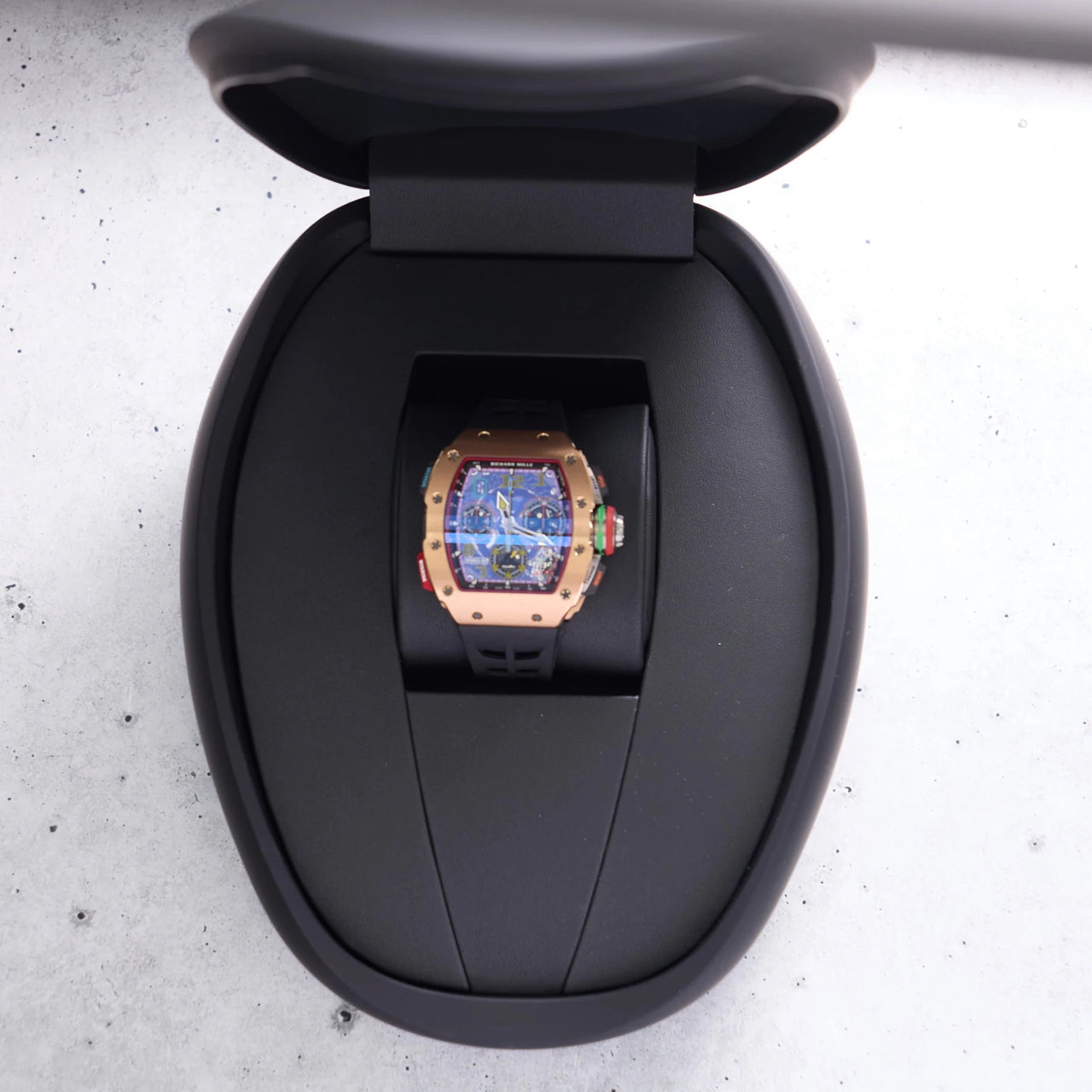 Richard Mille Chronograph Rose Gold and Carbon (Reference 65-01) - WatchesOff5thWatch