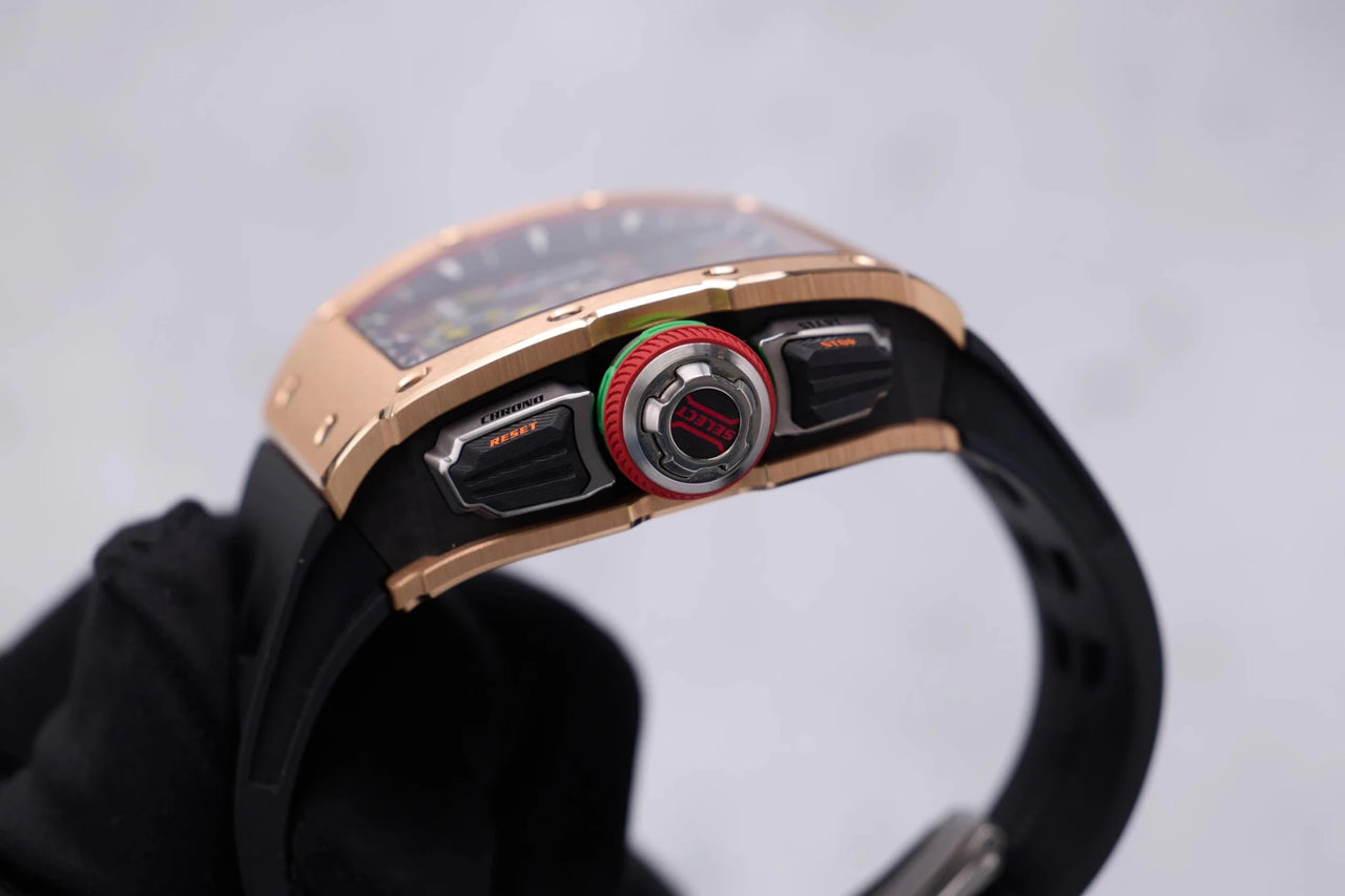 Richard Mille Chronograph Rose Gold and Carbon (Reference 65-01) - WatchesOff5thWatch
