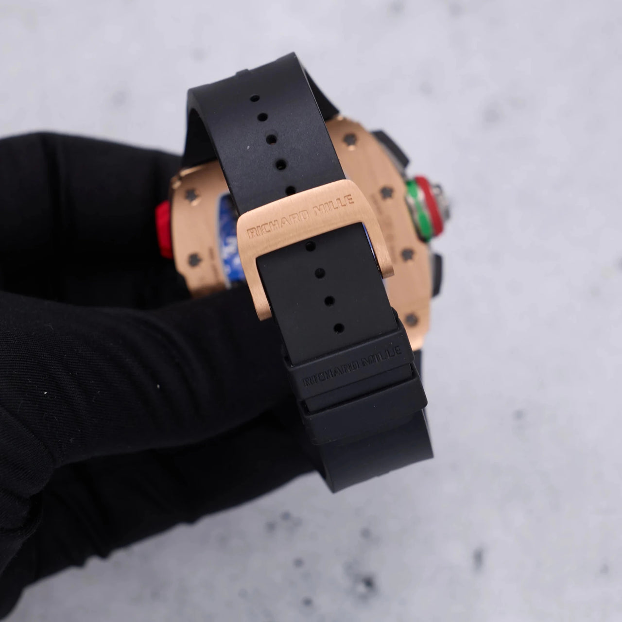 Richard Mille Chronograph Rose Gold and Carbon (Reference 65-01) - WatchesOff5thWatch